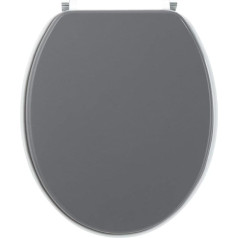 Wirquin Toilet 20719739 Bi-Color Line Lid Anthracite Seat Light Grey