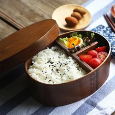 Koka pusdienu kaste Bento Student Fresh Preserve Trauku bļoda Bento Brokastis Mikroviļņu krāsns Pārtikas konteiners