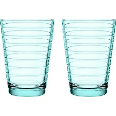 Iittala Aino Aalto dzeramās glāzes 33 cl 2 ūdens glāžu komplekts zaļš