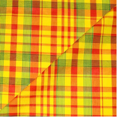 Dizainerių fabrikas Madras 100% medvilnės Madras Audinys, 3 m x 1 m60