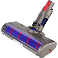 Asdazrxy Soft Roller Brush for Dyson V7 V8 V8 V10 V11 Wireless Vacuum Cleaner, Electric Floor Nozzle Soft Cleaning Brush Floor Tool for Dyson V7 V8 V10 V11 Series