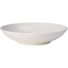 Villeroy und Boch For Me Flache Schale (24 cm), Premium Porzellan, Weiß