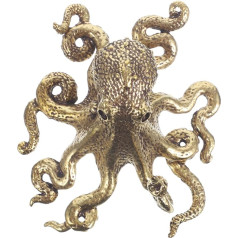 BESPORTBLE Ķīniešu misiņa Octopus Decor Statue Statue Figūras Misiņa Octopus Figūras Metāla dzīvnieku skulptūras Mākslas ornaments dzīvnieku skulptūra Kolekcionēšana Dāvana