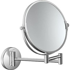 hansgrohe, Logis Universal Wall Mounted Vanity Mirror Shaving Mirror Swivel Makeup Mirror Chrome