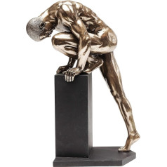 Kare Design Dekoratīvs priekšmets Nude Man Stand Bronze 35 cm Bronzas skulptūra kails cilvēks 35,5 x 25,5 x 12,5 cm