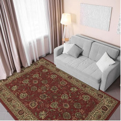 Ottomanson Ottohome-Kollektion Teppich mit Gummirückseite und persisch-orientalischem Design, 100 cm x 150 cm, Rot