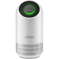 Ufesa PF4500 Air Purifier, Up to 40 m2, Double Protection Function Removes 99.9% of Viruses and Bacteria, Patented Technology, Certified, Ion Function, Very Quiet (Max 30 db)