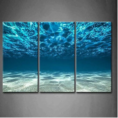 Zils okeāns Jūras sienas mākslas glezna Attēls drukāt uz audekla Seaview Bottom View zem virsmas mākslas darbi Pictures for Home Office Modern Decoration