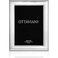 Ottaviani Pepita Miro Sudraba šaurs lentes fotorāmis 13 x 18 cm