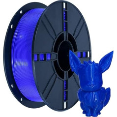 PLA Plus (PLA+) 3D filaments 1,75 mm PLA Plus filaments, izmēru precizitāte +/- 0,02 mm, 1 kg spole (2,2 lbs), 3D printera filaments, tumši zils, jūras zils