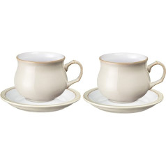 Denby 2 krēmkrāsas lina tējas tasīšu komplekts 016048251