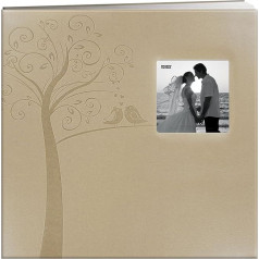 Pioneer Foto Alben Foto Alben mb-10ew Buchschraubenalbum geprägtes Kunstleder Rahmen Cover Hochzeit Memory Book, 30,5 x 30,5 см, Baum,