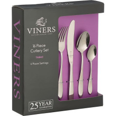 Viners Tabac 5981330 Besteckset, Edelstahl, 16 Teile, Geschenkbox