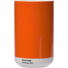 Pantone porcelāna vāze ar dāvanu kastīti, burka, dekoratīva augstas kvalitātes ziedu vāze, 1 litrs, oranžā 021 C