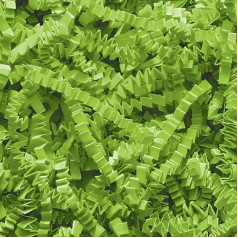 Box.it.pack.it Lime Green Crinkle Zig Zag sasmalcināts kraftpapīrs 1kg