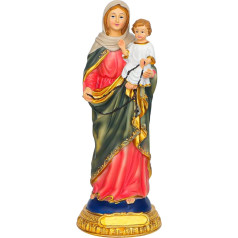 Svētā figūra Jēzus figūra Marijas statuja Dekoratīva baznīcas figūra Madonna figūra Dieva māte ar bērnu Svētā figūra Dāvanu ideja Madonas figūra Dekoratīva svētā statuja Roku krāsotas skulptūras Reliģija Ziemassvētki