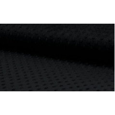 Swincraft2 B01A10ZBYI, Schwarz Kuschelweicher Fleece-Stoff, superweich, 1 m, 150 x 100 cm, Poliesters, 1Mtr 150cmx100cm