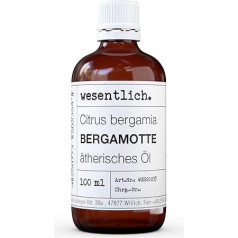 wesentlich. Bergamotes ēteriskā eļļa 100 ml - 100 % dabīga no stikla pudeles