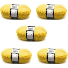 Cygnet Yellow Chunky Wool - 100g - 5 gab. iepakojumā