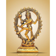 SMIZZY ; (RE)TOUCHING LIVES Smizzy 7 collu Lord Shiva Dancing Natraj Statue Showpiece Handmade Sculpture for Home and Puja Decoration Nataraj Statue for Home