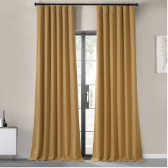 HPD Half Price Drapes aptumšojoši aizkari telpu aptumšošanai - 50 x 108 cm - 2 aizkaru komplekti, Chesapeake Gold