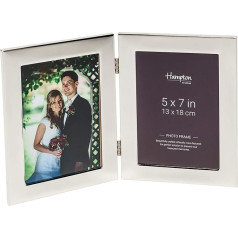 Hampton Frames Woburn WA7405V 5 x 7 collu stikla fotorāmis, sudraba krāsā