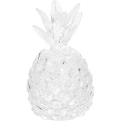 Abaodam Dekorēšana Statue Desktop Bedroom Table Top Centre Home Paperweight Figures Decor Collectible Office Pineapple Figure Sculpture Crystal for Prism Artificial Room Transparent