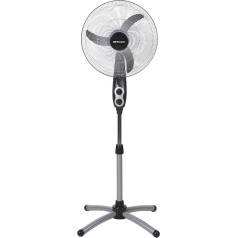 Orbegozo SF 0156 - Oscilējošs statīva ventilators, ovāls, jauda 60 W, 3 ātrumi, spirāles diametrs 45 cm, rokturis ar taimeri