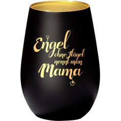 4you Design Lantern Engel ohne Flügel nennt Man Mama (Metāla melns zelts) Tējas gaismas turētājs Mātes dienai, Tēva dienai vai dzimšanas dienai, dāvanu ideja mammai, vecmāmiņai, sievai, dekorēšanai