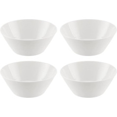 Royal Doulton 1062332 1815 Pure Ceramic Bowl 6 collu komplekts no 4 graudaugu bļodiņām Porcelāns Balts