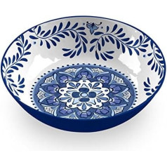 Emporio Zani Touch Mel SANTORINI Salatschüssel 100% melamīns Farbe Weiß/Blau