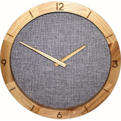 UBERDECO Wanduhr mit Holzrahmen, 30,5 cm, offenes Zifferblatt ohne Glasabdeckung, batteriebetrieben, Quarz, leise und Nicht tickend