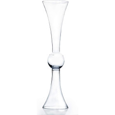 WGV Trompetenvase, offen, 15,2 cm, Höhe 61 cm, Boden 15,2 cm, caurspīdīga, wendbar, Latour Vase für Hochzeit, Party, Blumen, Tafelaufsatz, Heimdekoration mit 1 Stück