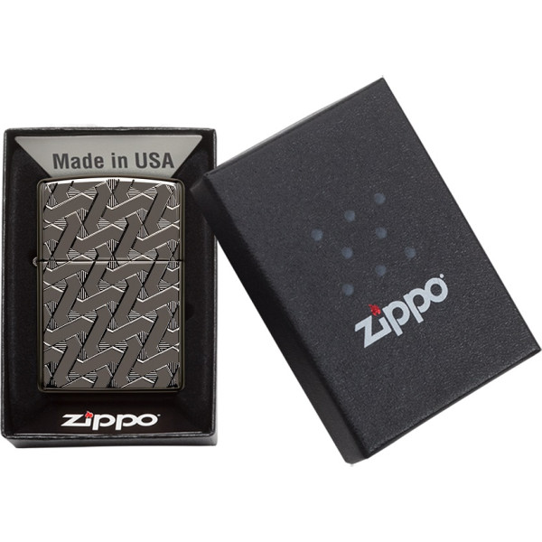 Zippo Lighter 49173 Armor® Geometric Weave Design