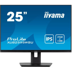 Monitorius 25 colių xub2595wsu-b5 ips.pivot.16:10.usb.dp.hdmi.vga.2x2w.  300(cd/m2).has(150mm)