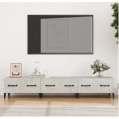 Firbnus TV skapītis Betona pelēks 150 x 34,5 x 30 cm Koka kompozītmateriālu kumode Koka TV kumode Bufete Koka Bufete Industriālais TV skapītis Koka TV skapītis Koka industriālās mēbeles TV skapītis TV skapis TV