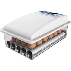 Senderpick 24 Eggs Incubator Fully Automatic Incubator Incubator Incubator 20°C - 40°C for Chicken, Duck, Goose Eggs, 39 x 24 x 17 cm