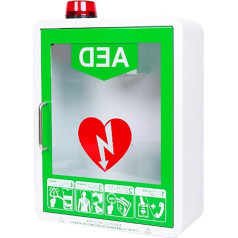 Herz-Defibrillations-Alarmbox, Erste-Hilfe-Schrank, AED-Schrank, AED-Defibrillator-Wandmontage-Aufbewahrungsschrank, passend for alle Marken von AED-Defibrillatoren, for Zuhause, Klinik, Büro, Hotel