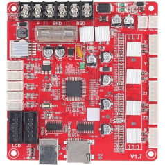 3D-Drucker-Motherboard für Anet A8 Plus 3D-Drucker, Unterstützt Ramps 1.4, für 2004 LCD, für 12864 LCD-Steuerplatinen, Integrierte Hauptplatine, Gute Wärmeableitung mit