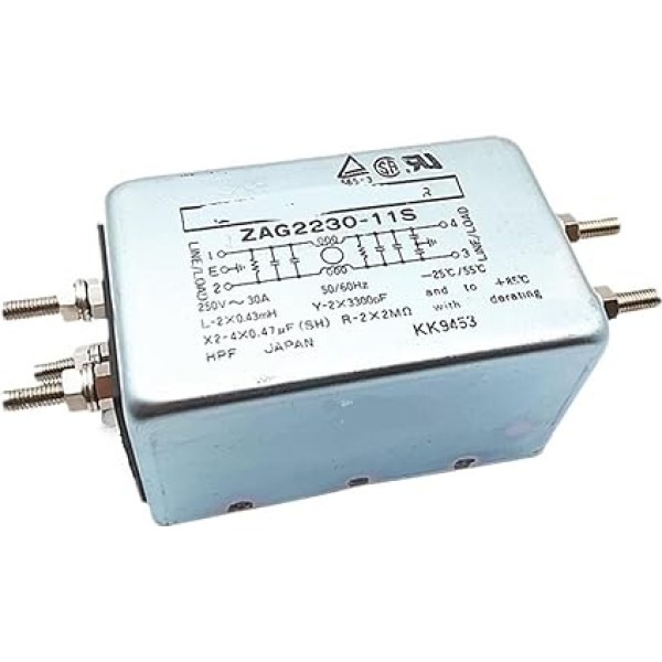 Einphasiger Netzfilter ZAG2230-11S 30A Anti-Interferenz-Wechselrichter