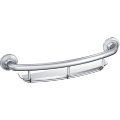 Moen LR2356DCH Dusche Haltegriff für Dusche, Chrom, 40,6 cm, zum Einschrauben, gebogen