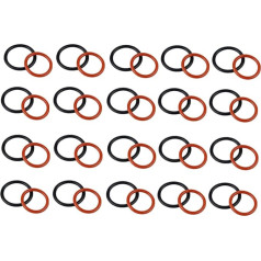 Meckparts Servolenkungspumpe O-Ring Einlassauslassdichtungen 40 Stück 91370-SV4-000 91345RDAA01 Kompatibel mit Honda Accord 1998-2007 CR-V 1997-2011 Submodel LX 1998-1998 Submodel DX 1999-2011