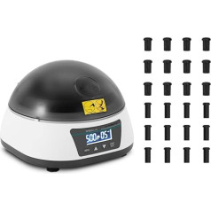 Steinberg Systems SBS-LAB-107 galda centrifūga 2-in-1 Rotors 5000 apgr./min 12 mēģenēm 4 PCR sloksnēm RZB 1258 xg Laboratorijas centrifūga Mini trifūga Mikrocentrifūga