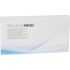 TRULENE MESH, sterils neabsorbējams ķirurģiskais tīkls, izgatavots no monopavediena polipropilēna, izmēri 3 x 6 collas, iepakojumā 6 gabali.