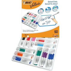 BIC Velleda Pack Filzstift Fasermalstifte Trocken abwischbar mehrfarbig