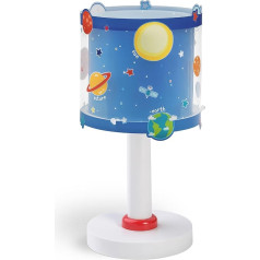 Dalber Kinder Tischlampe Nachttischlampe Planeten Raum Blau 41341, Fest, 15 x 15 x 30 cm