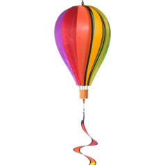 CIM Satorn Balloon Twister Rainbow Wind Chime Weather Resistant Balloon Diametrs 23 cm x 37 cm Spirāle 11 cm x 50 cm Komplektā ietilpst piekaramais kronšteins