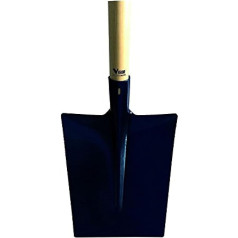 Vigor 7213010 for Garden Point Shovel Square with Handle, Wood, black, 130 cm