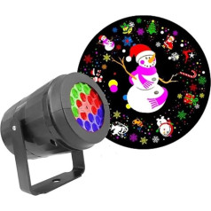 Tragbare Weihnachtsprojektorlichter, Weihnachten vai Lichter Outdoor Urlaub Led Lampe Wasserdicht Weihnachten Decor Schneeflocke Licht Party Bühne Lichter Hd-Bild Und Einfache Installation