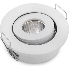 Pack of 10 3W COB LED Downlights Kit Padziļinājumā griestu gaismas ķermeņi + draiveris 3000K